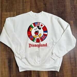 Vintage Disney Designs Mickey Mouse Disneyland Sweatshirt Size XL Made in USA